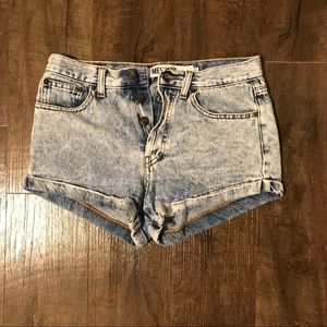 Brandy Melville high waisted jean shorts